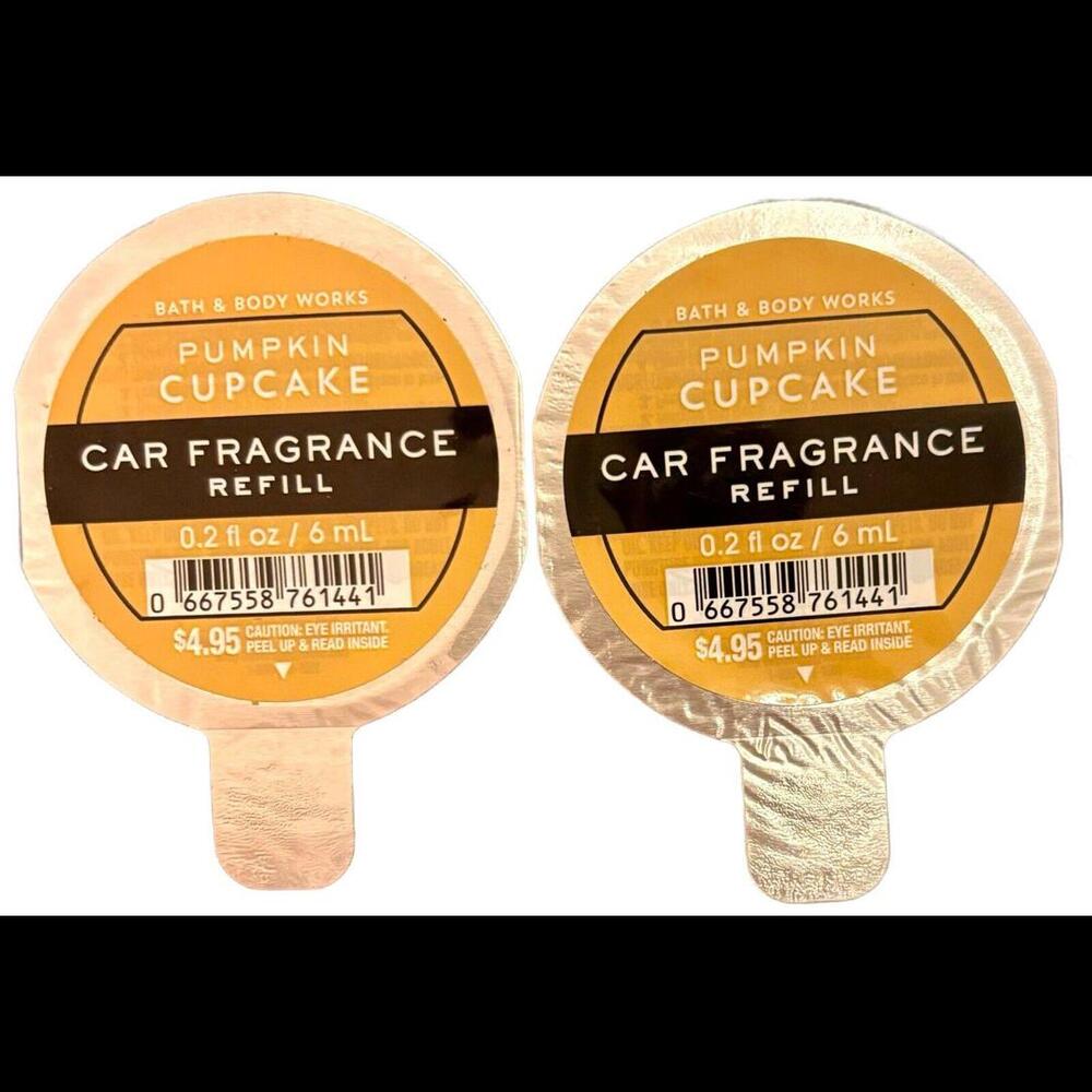 Bath And Body Works PUMPKIN CUPCAKE Car Fragrance Refill Lot Of 2 New